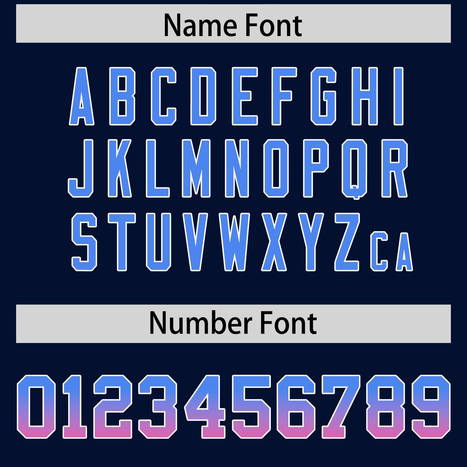 Custom Navy Powder Blue and Pink Sides Gradient Fashion Personalized Team Football Jersey