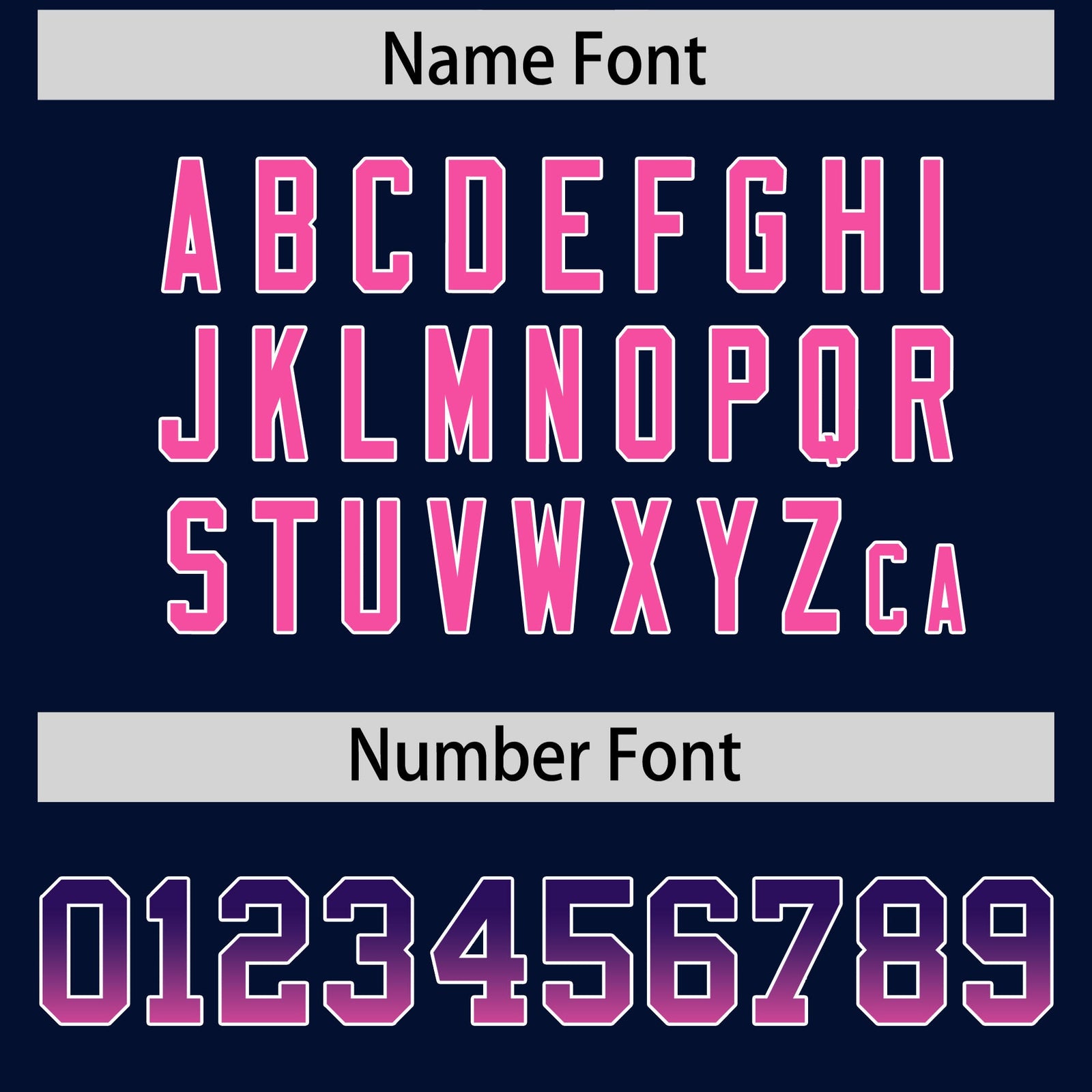 Custom Navy Purple and Pink Sides Gradient Fashion Personalized Team Football Jersey