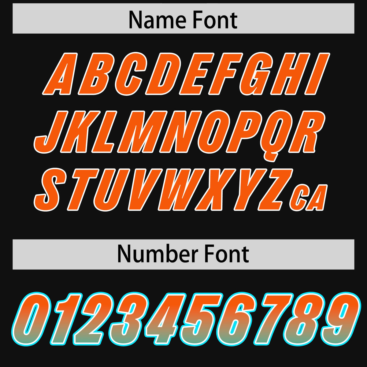 Custom Black Orange and Bright Green Sides Gradient Fashion Personalized Team Football Jersey