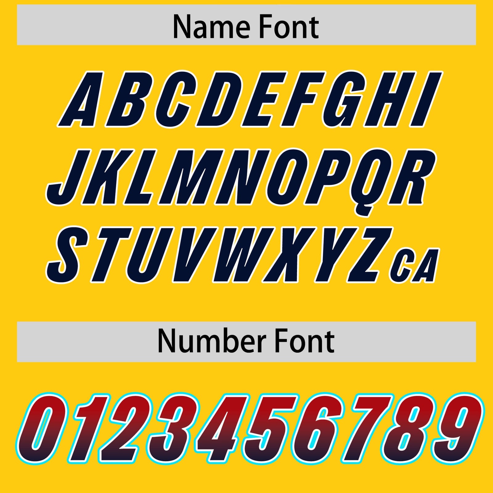 Custom Gold Red and Navy Sides Gradient Fashion Personalized Team Football Jersey