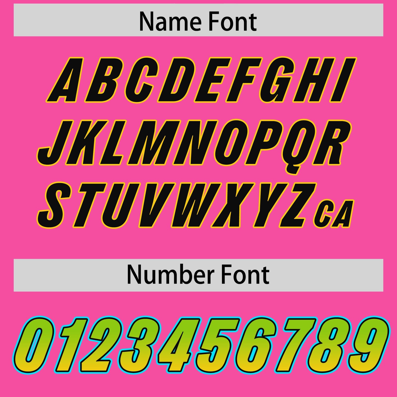 Custom Pink Neon Green and Gold Sides Gradient Fashion Personalized Team Football Jersey