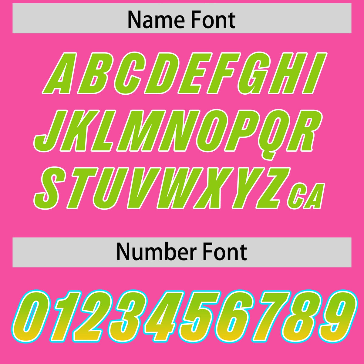 Custom Pink Neon Green and Gold Sides Gradient Fashion Personalized Team Football Jersey