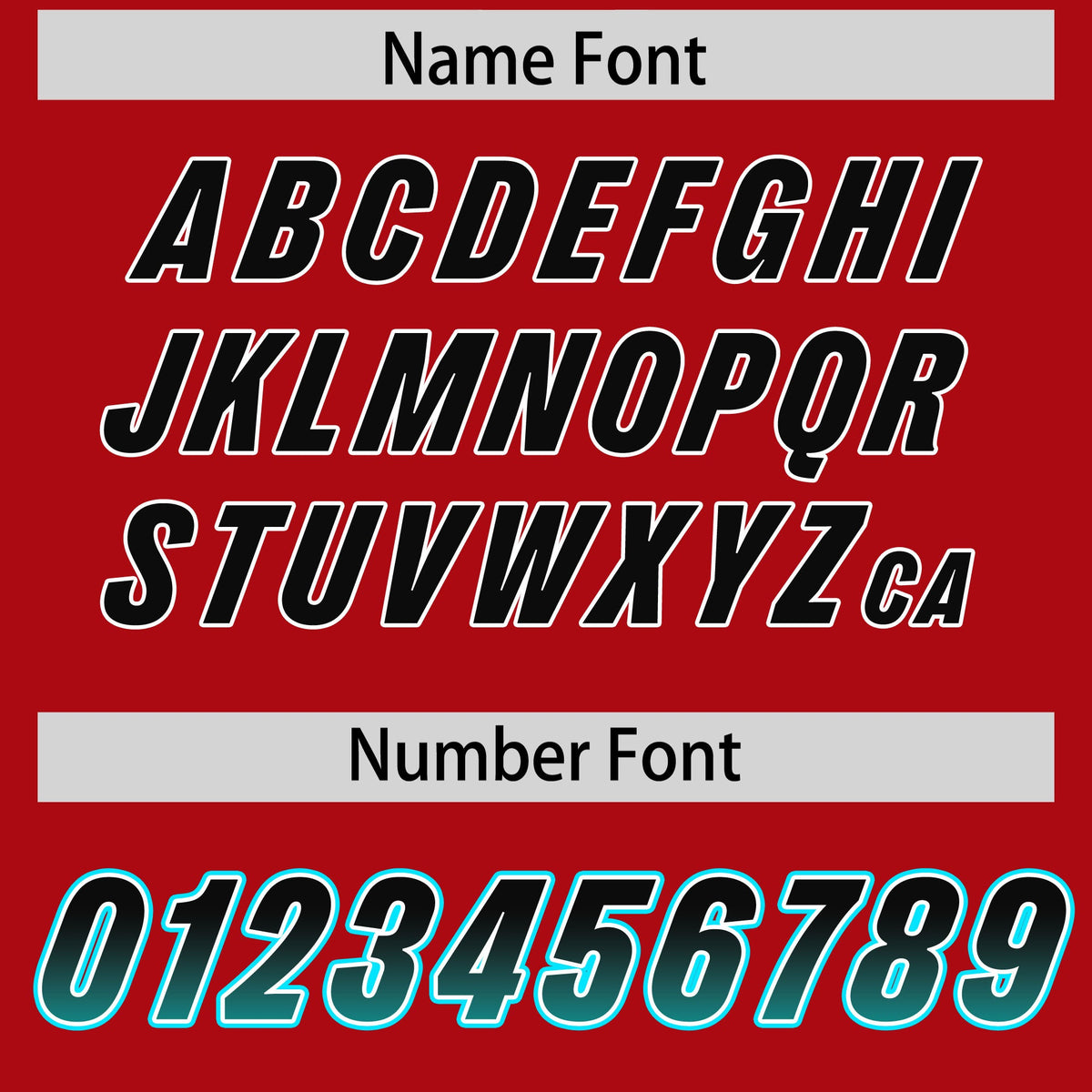 Custom Red Black and Aqua Sides Gradient Fashion Personalized Team Football Jersey