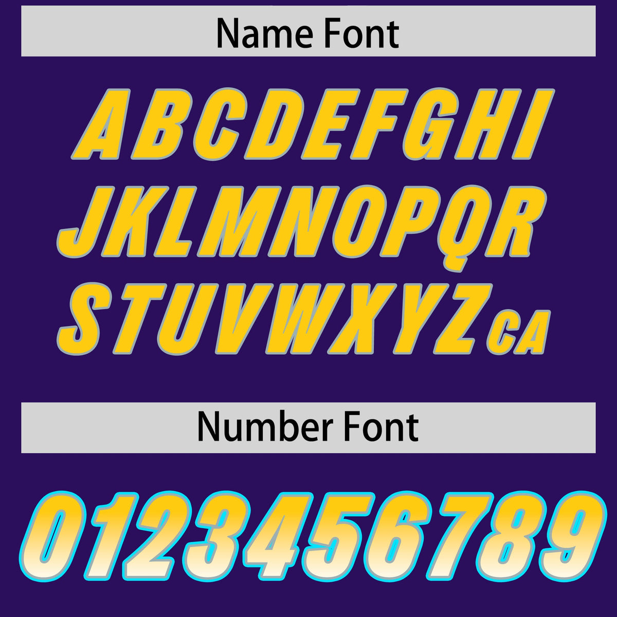 Custom Purple Gold Sides Gradient Fashion Personalized Team Football Jersey