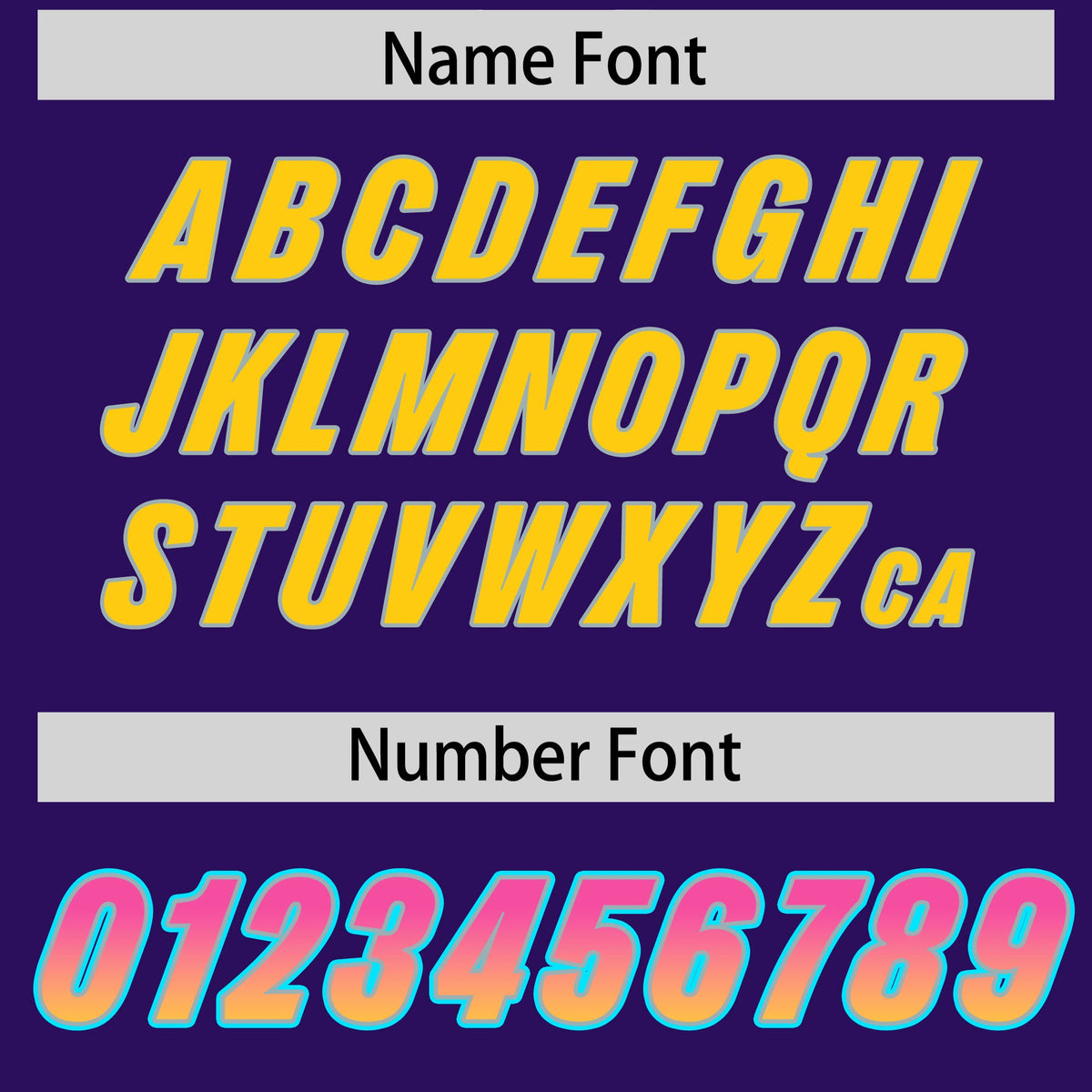 Custom Purple Pink and Gold Sides Gradient Fashion Personalized Team Football Jersey