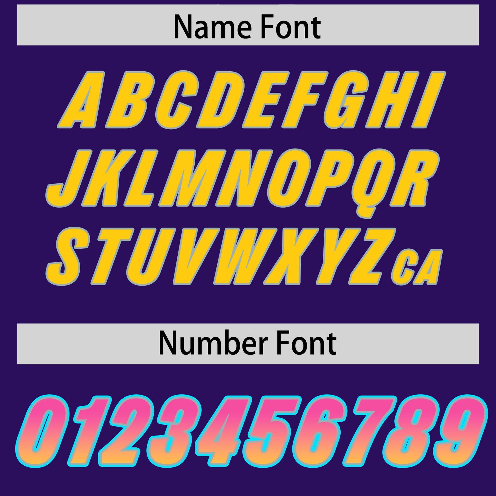 Custom Purple Pink and Gold Sides Gradient Fashion Personalized Team Football Jersey