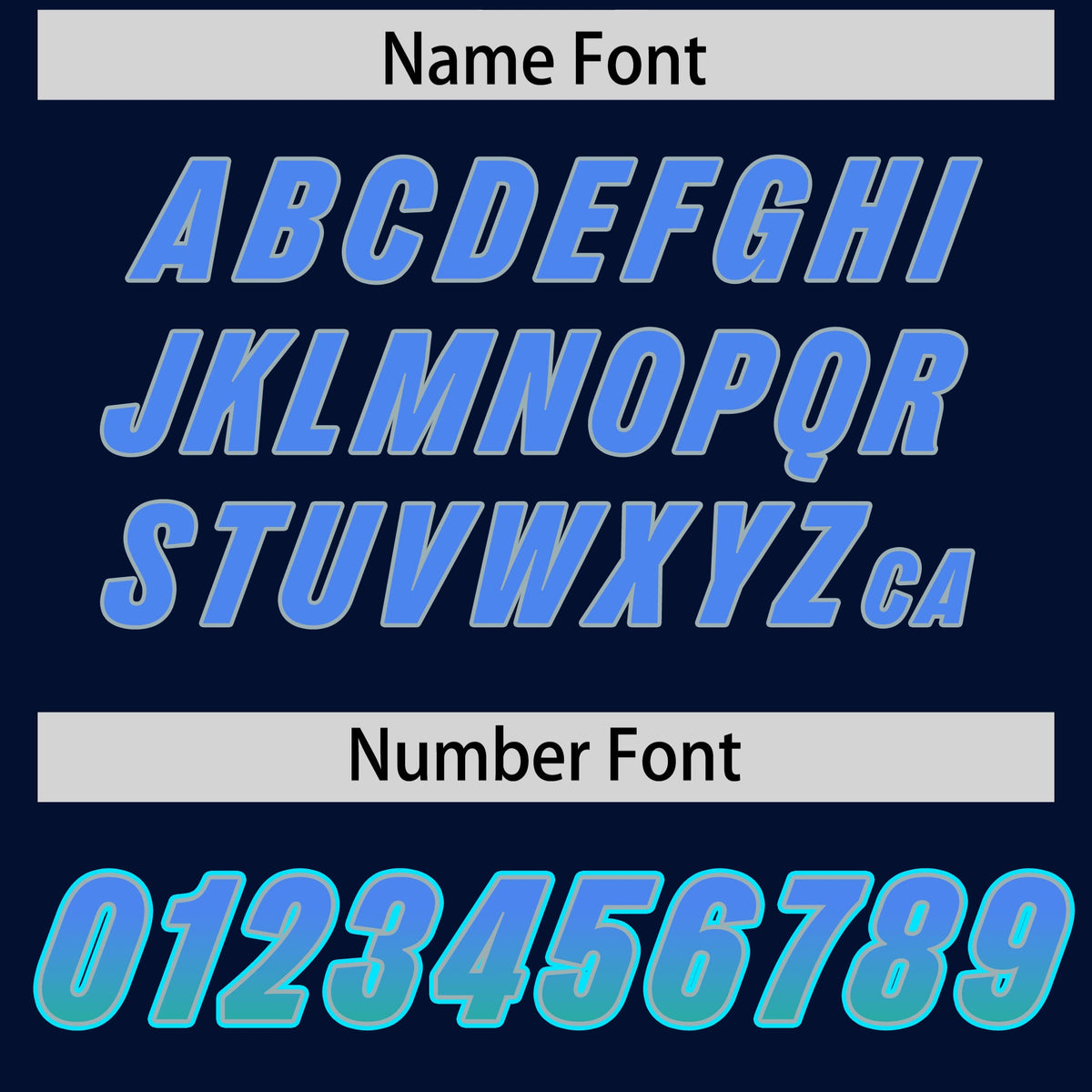 Custom Navy Powder Blue and Bright Green Sides Gradient Fashion Personalized Team Football Jersey