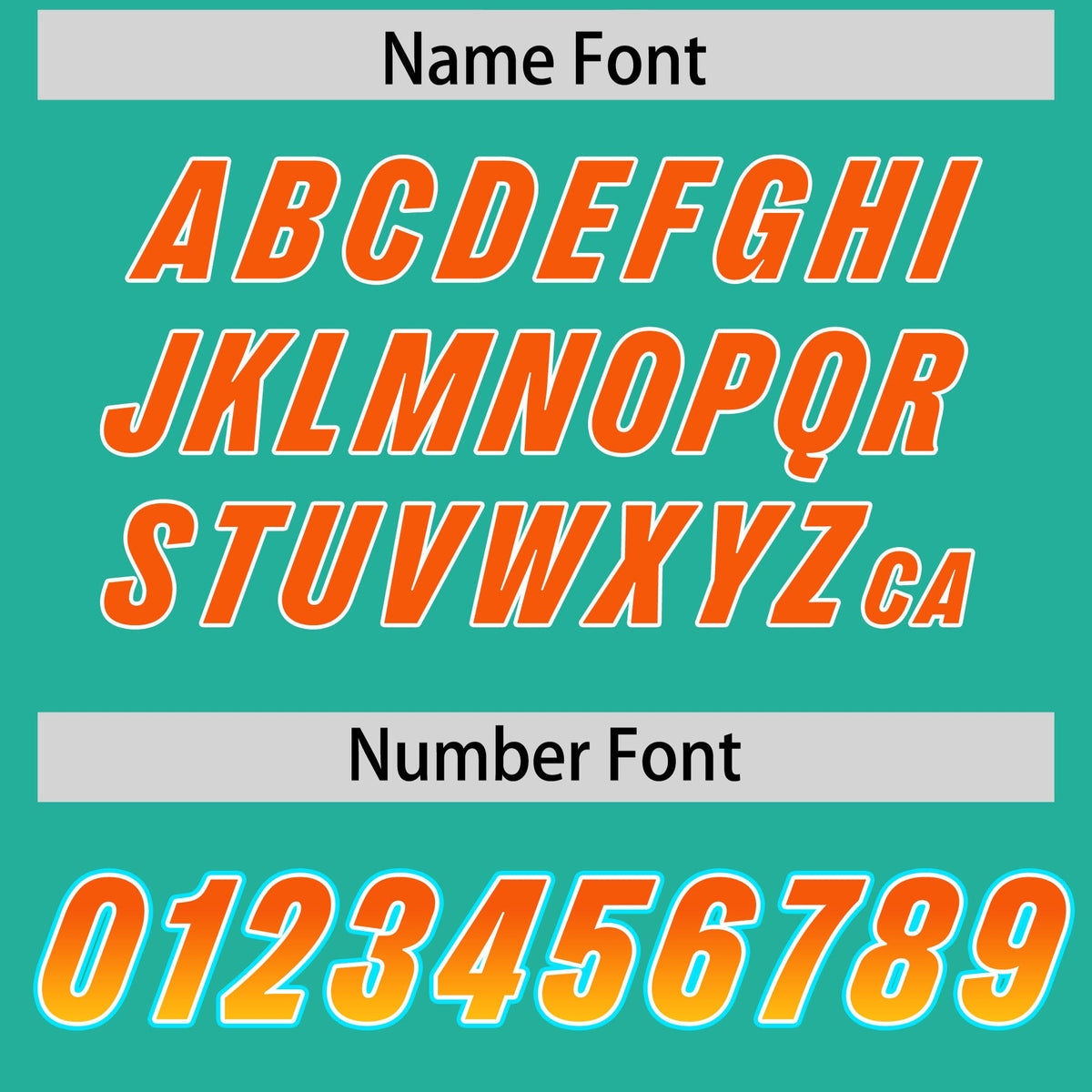 Custom Bright Green Orange and Gold Sides Gradient Fashion Personalized Team Football Jersey