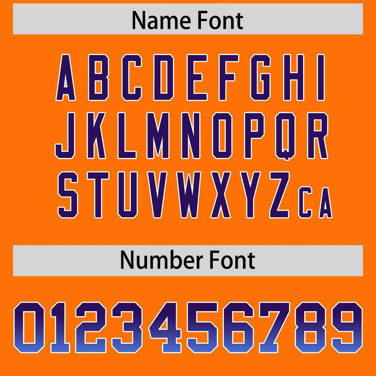 Custom Orange Purple and Powder Blue Sides Gradient Fashion Personalized Team Football Jersey