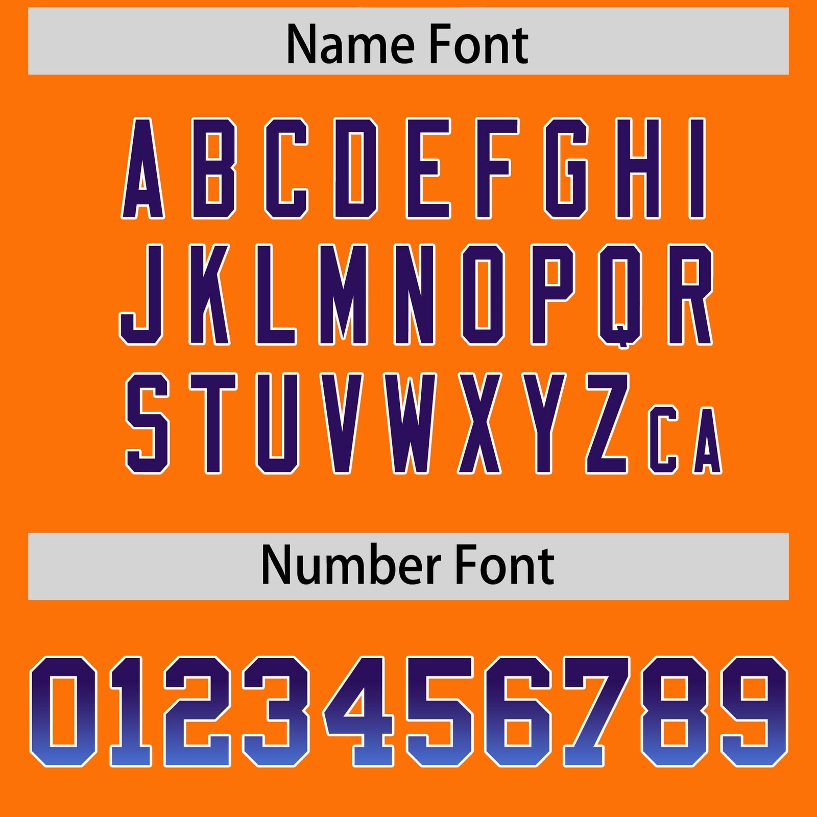 Custom Orange Purple and Powder Blue Sides Gradient Fashion Personalized Team Football Jersey