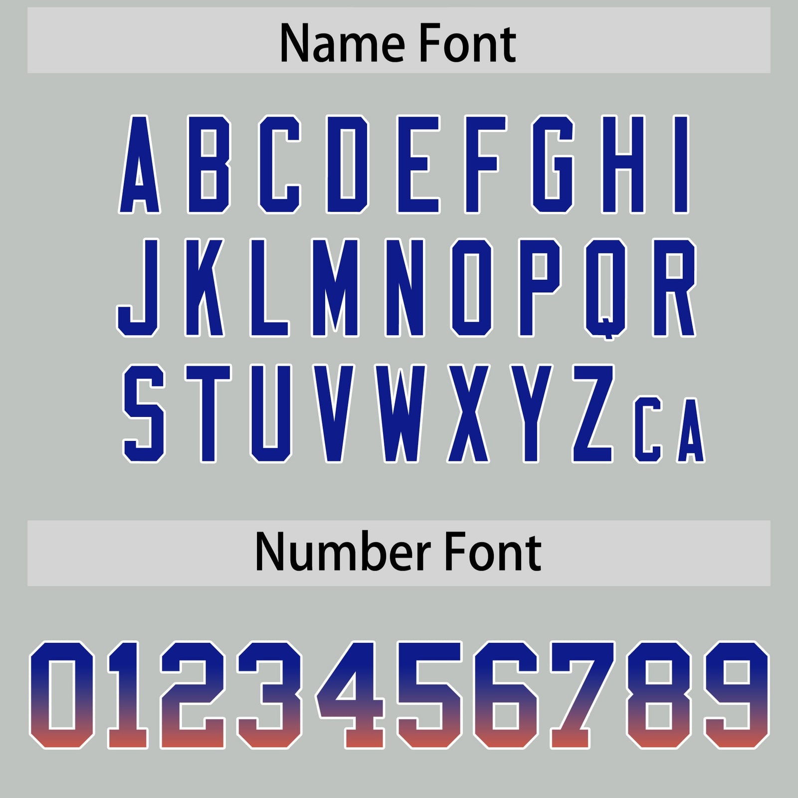 Custom Gray Royal and Orange Sides Gradient Fashion Personalized Team Football Jersey