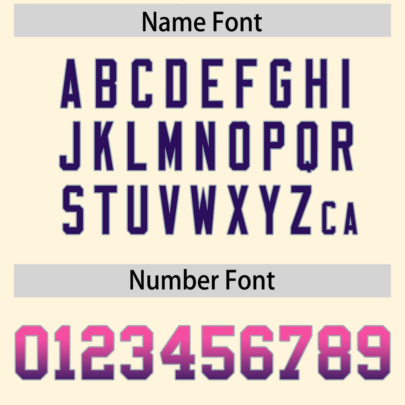 Custom Cream Pink and Purple Sides Gradient Fashion Personalized Team Football Jersey