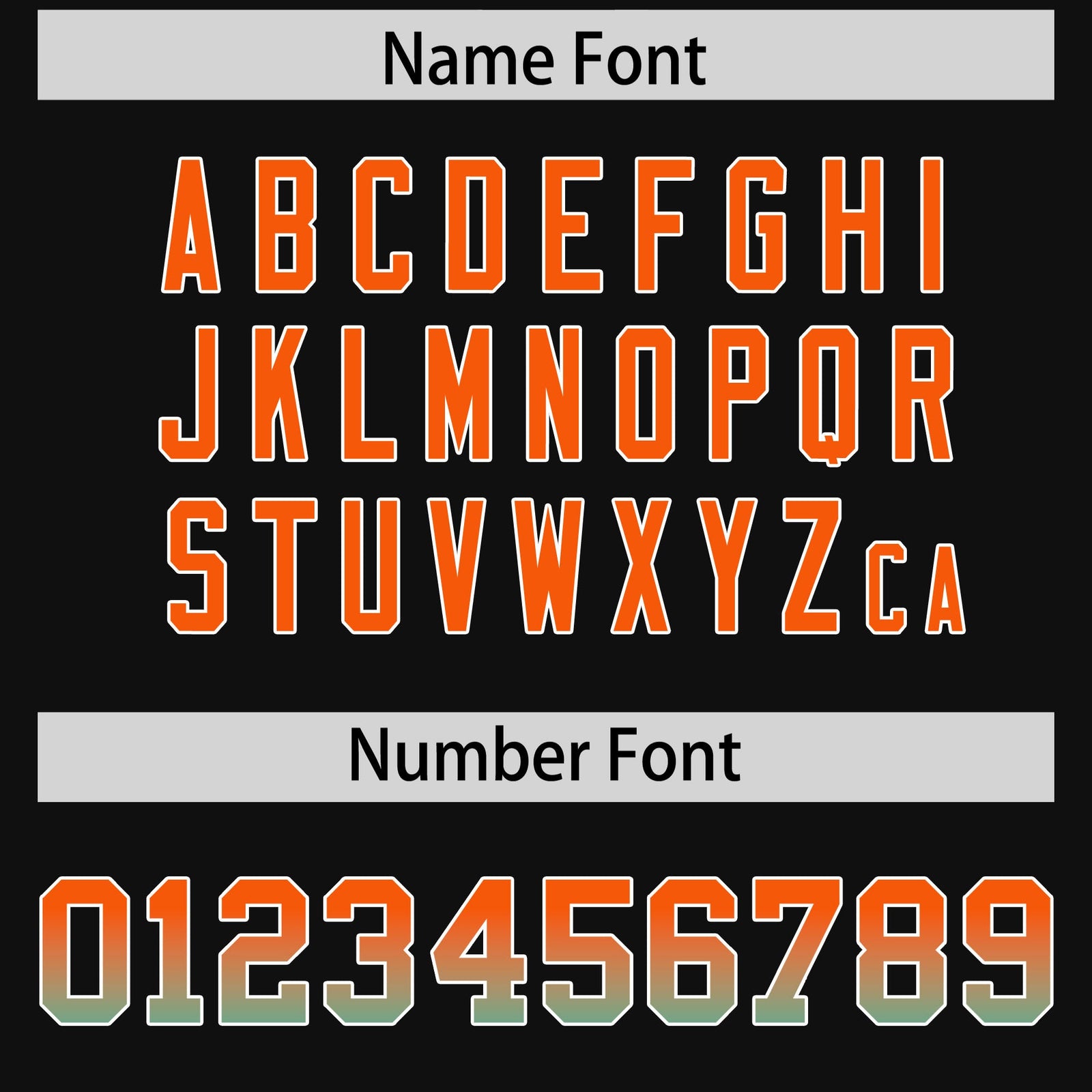 Custom Black Orange and Bright Green Sides Gradient Fashion Personalized Team Football Jersey