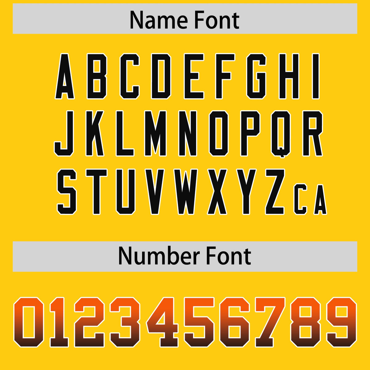 Custom Gold Orange and Black Sides Gradient Fashion Personalized Team Football Jersey