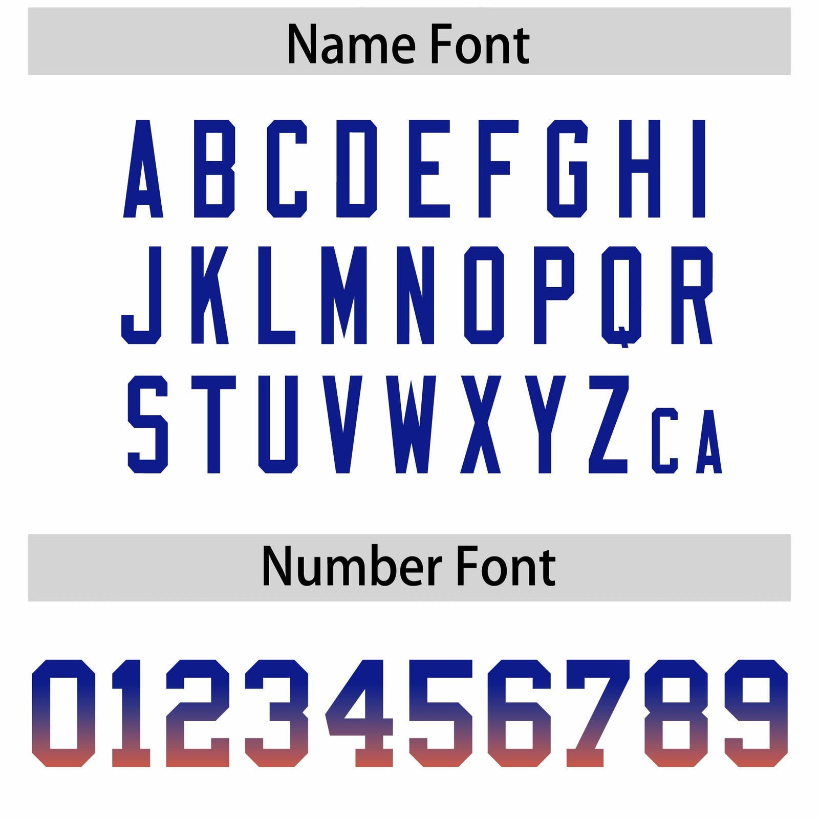 Custom White Royal and Orange Sides Gradient Fashion Personalized Team Football Jersey