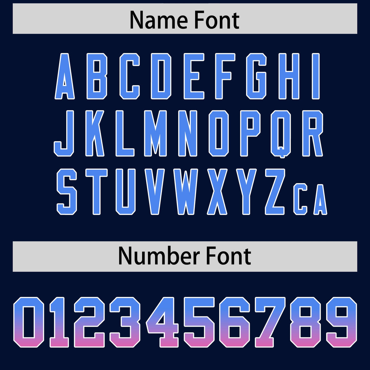 Custom Navy Powder Blue and Pink Sides Gradient Fashion Personalized Team Football Jersey