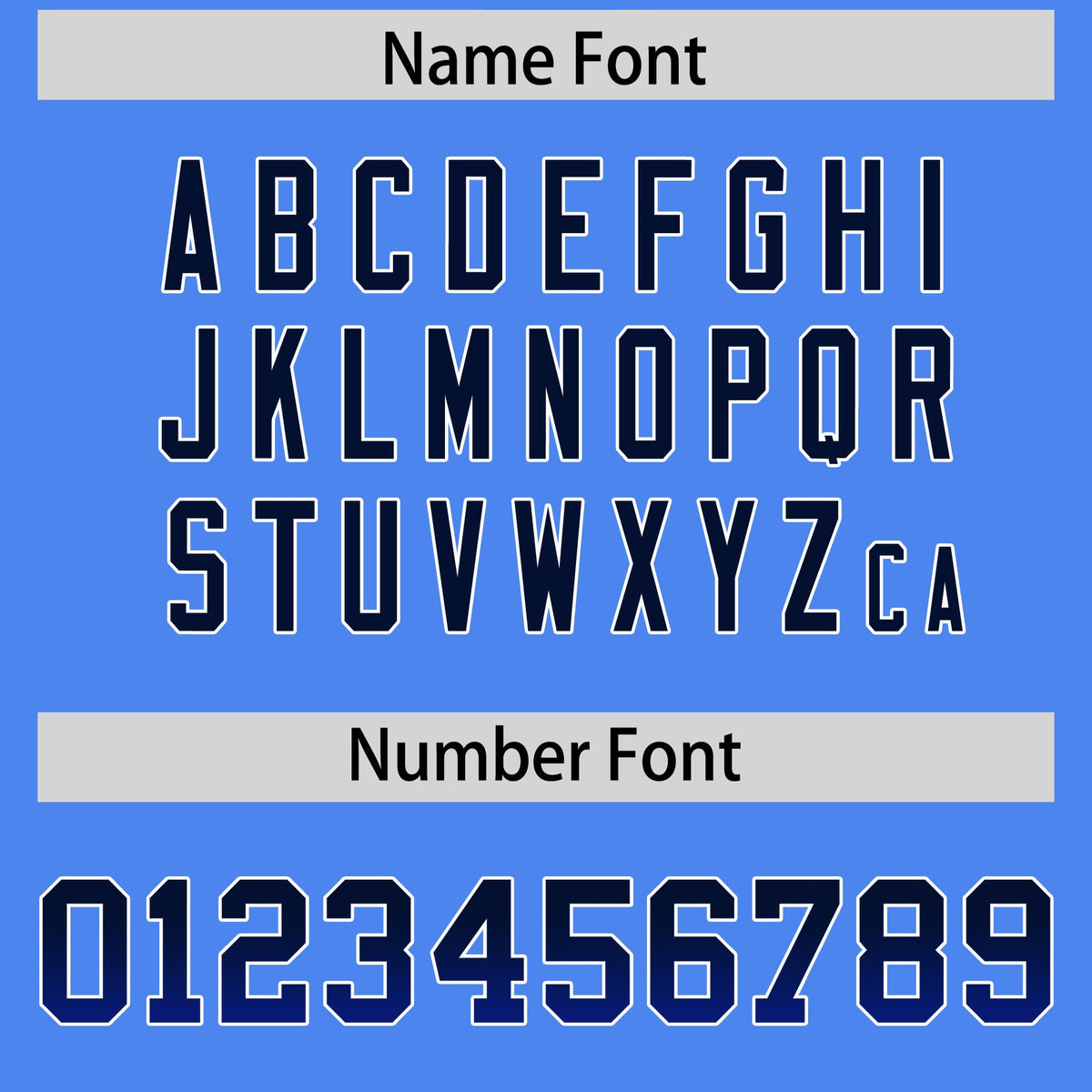 Custom Powder Blue Navy and Royal Sides Gradient Fashion Personalized Team Football Jersey