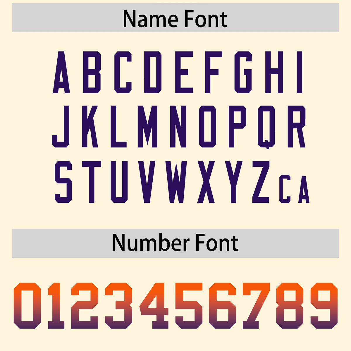 Custom Cream Orange and Purple Sides Gradient Fashion Personalized Team Football Jersey