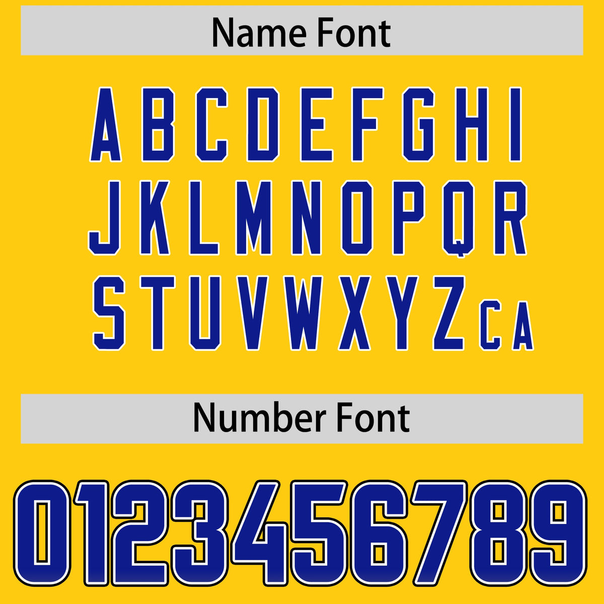 Custom Gold Royal and Orange Sides Gradient Fashion Personalized Team Football Jersey