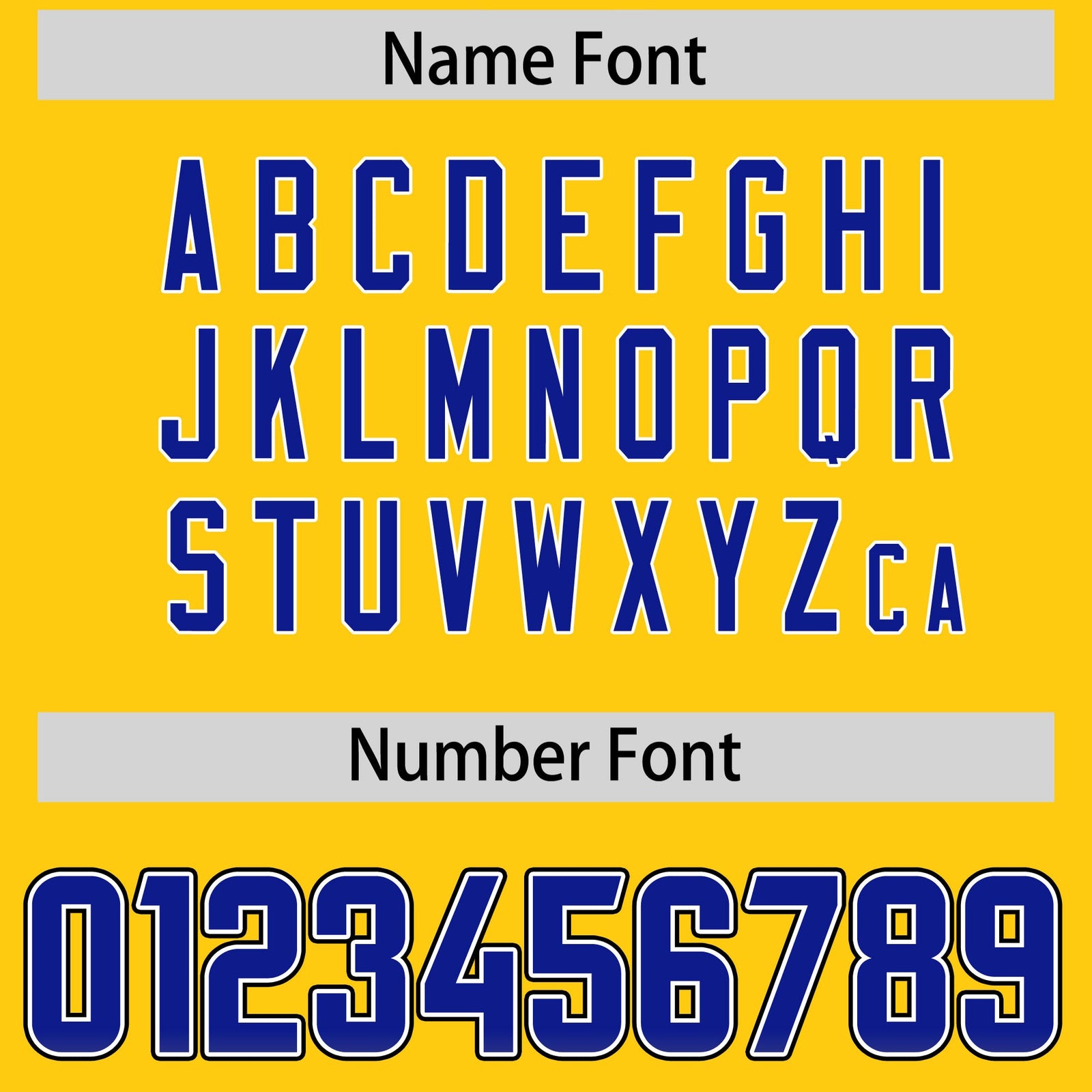 Custom Gold Royal and Orange Sides Gradient Fashion Personalized Team Football Jersey