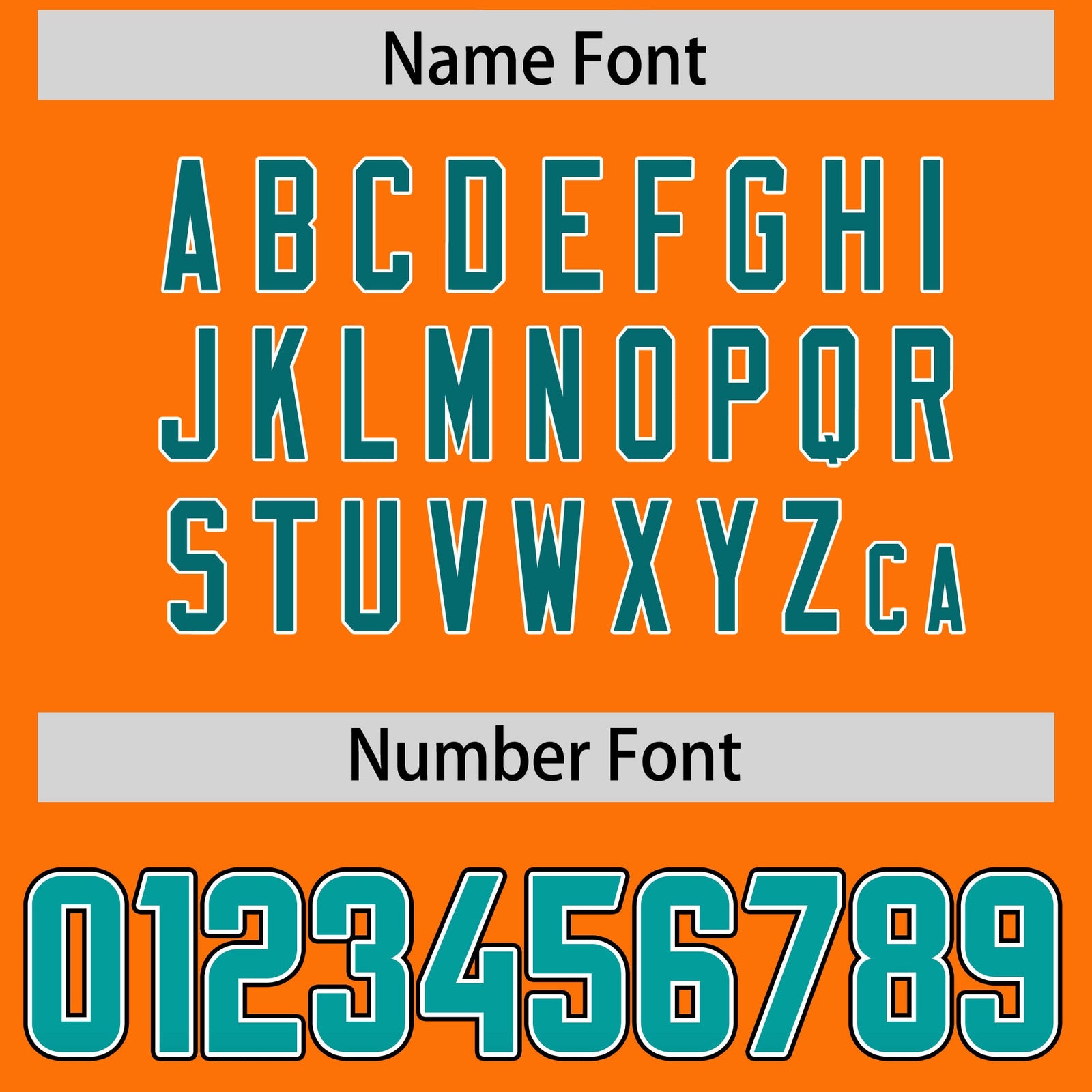 Custom Orange Aqua and Aqua Sides Gradient Fashion Personalized Team Football Jersey