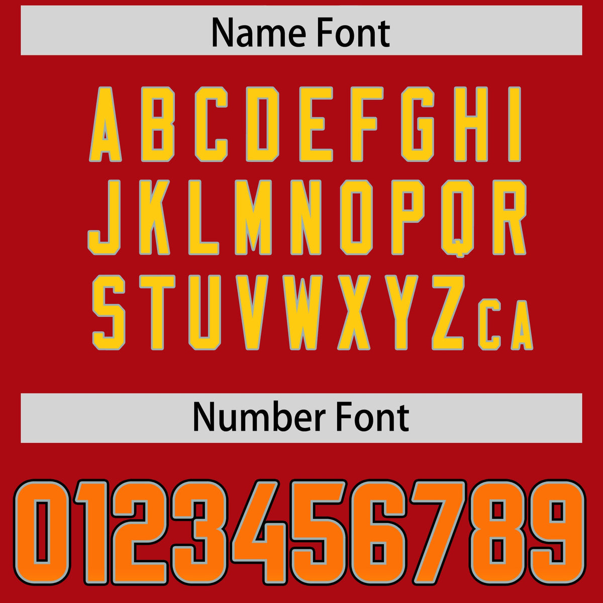 Custom Red Orange and Gold Sides Gradient Fashion Personalized Team Football Jersey