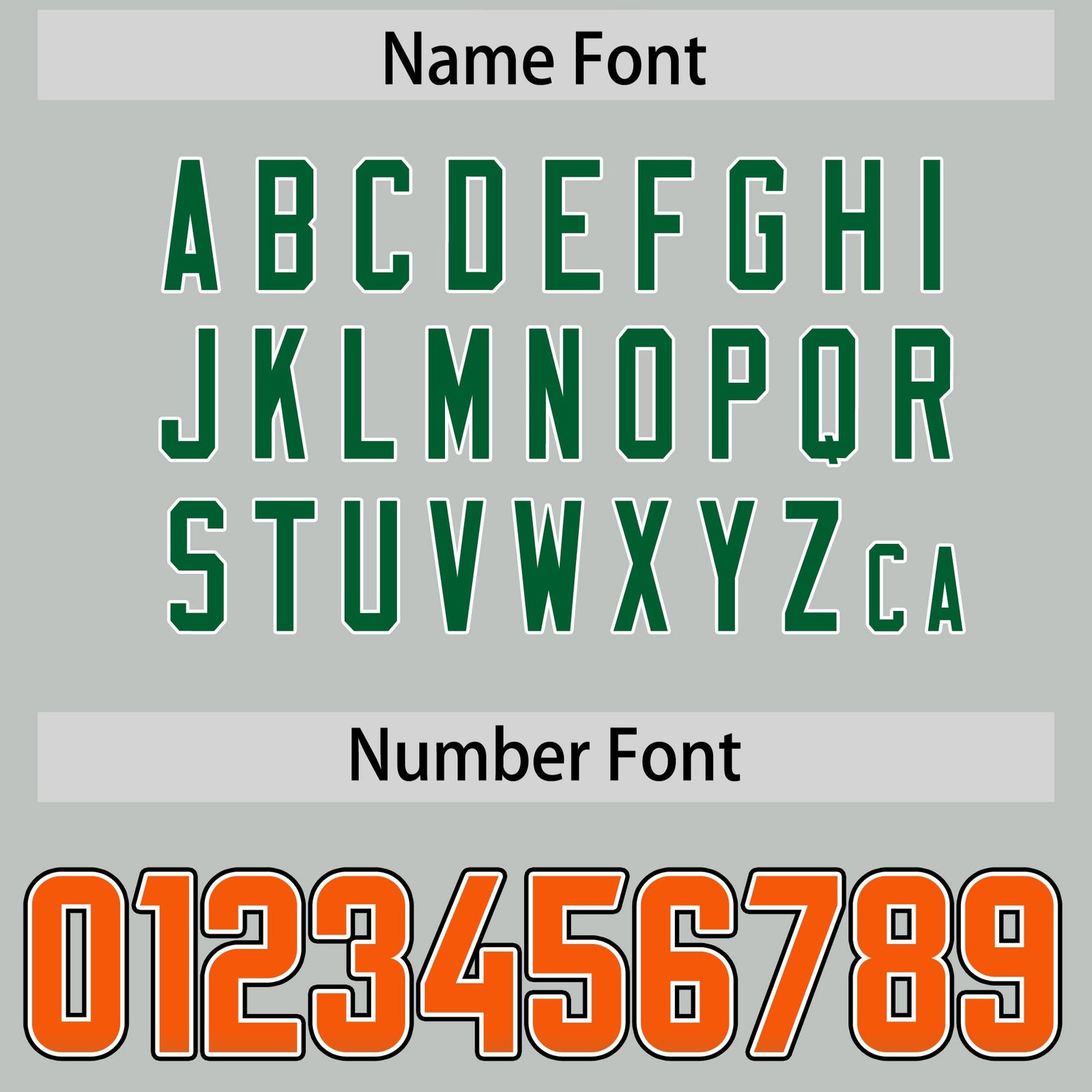 Custom Gray Orange and Kelly Green Sides Gradient Fashion Personalized Team Football Jersey