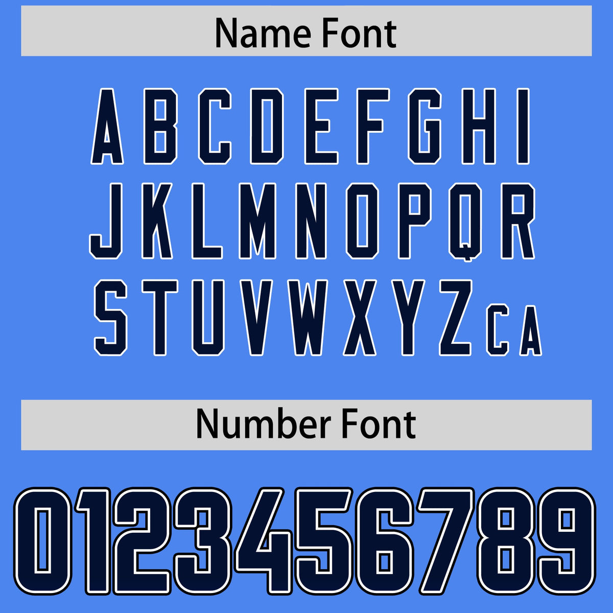 Custom Powder Blue Navy and Royal Sides Gradient Fashion Personalized Team Football Jersey