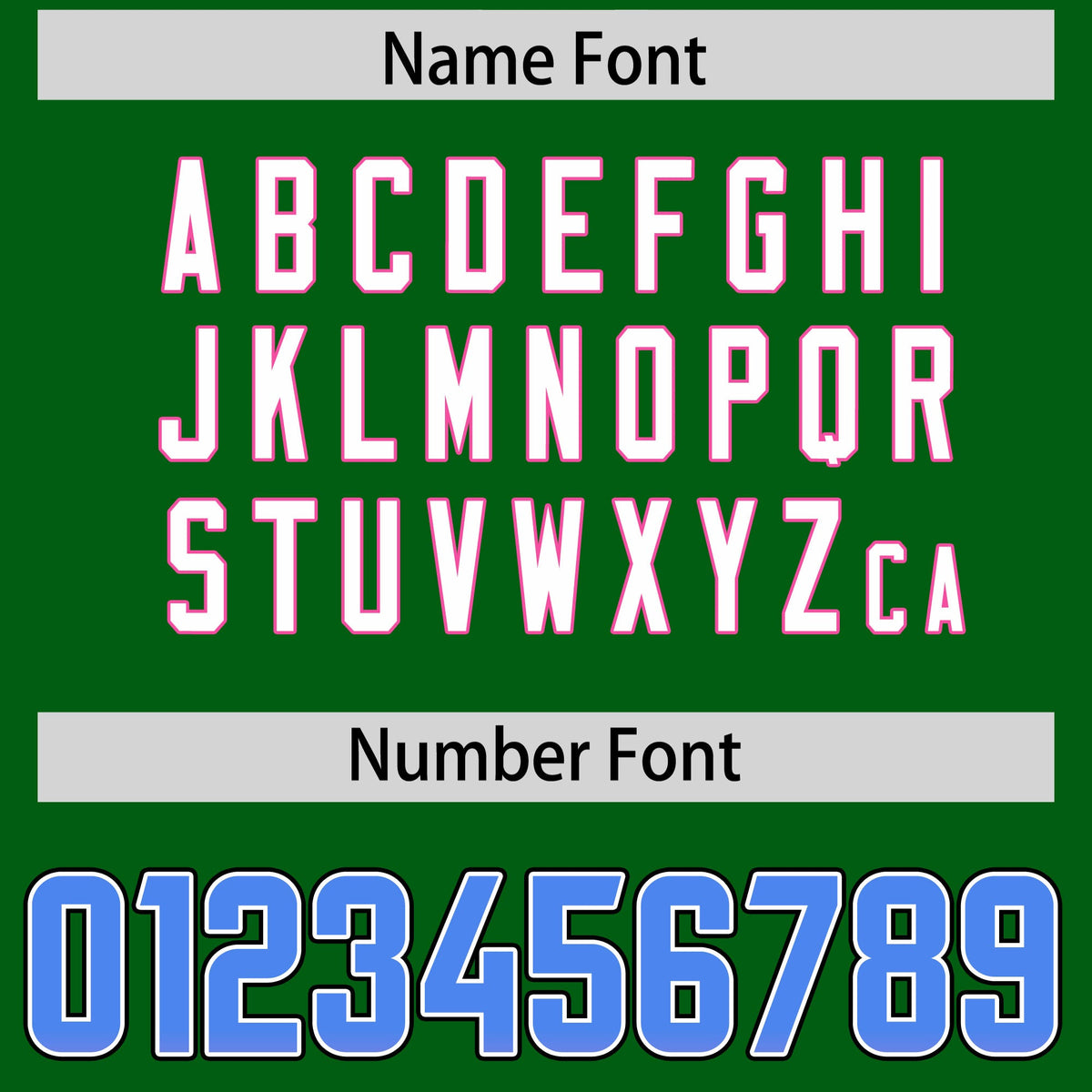 Custom Kelly Green Powder Blue and Pink Sides Gradient Fashion Personalized Team Football Jersey