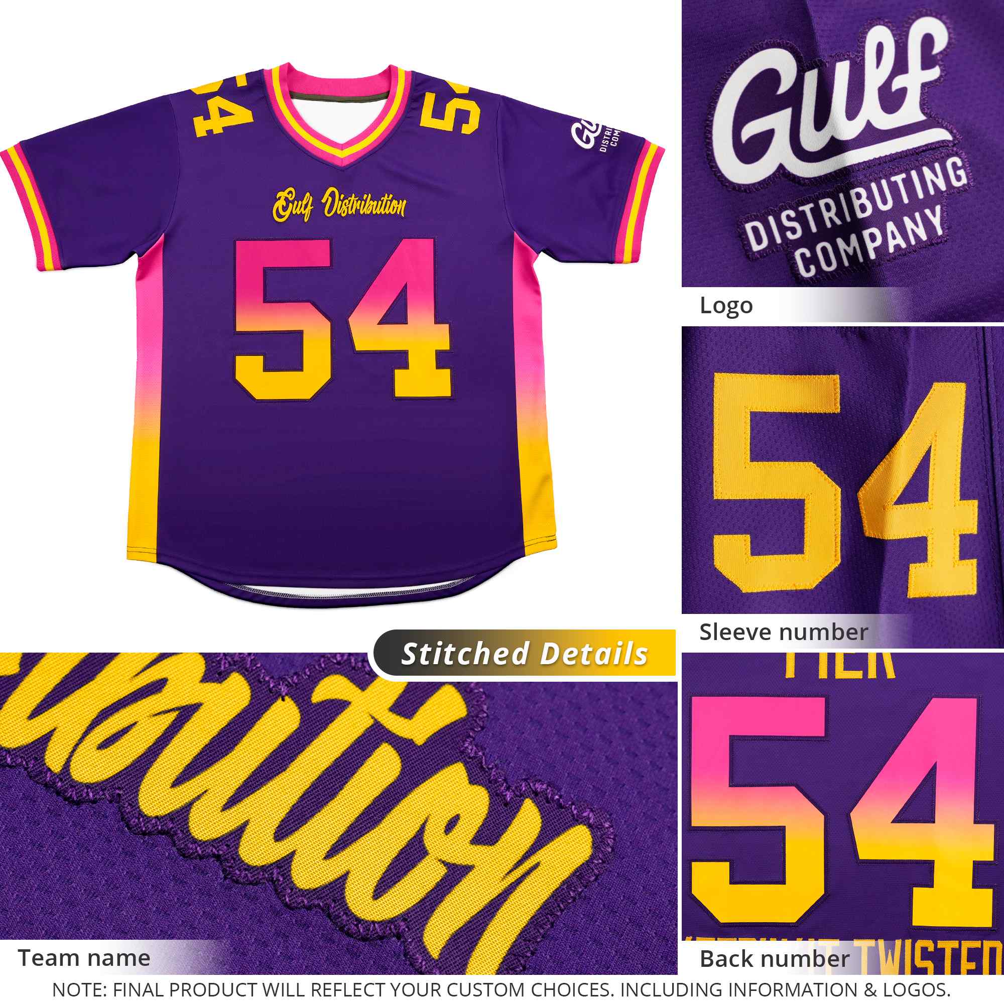 Custom Gray Bright Green and Purple Sides Gradient Fashion Personalized Team Football Jersey
