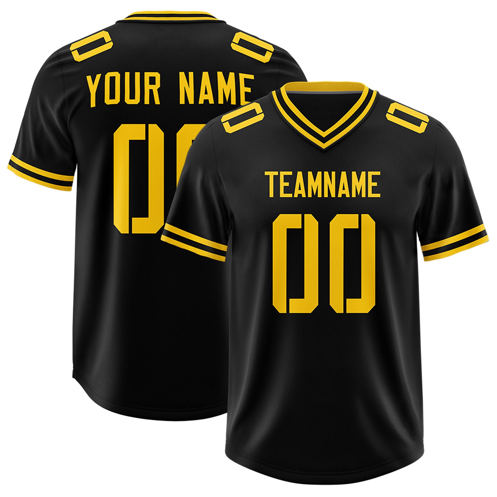 Custom Black Classic Style American Football Jerseys