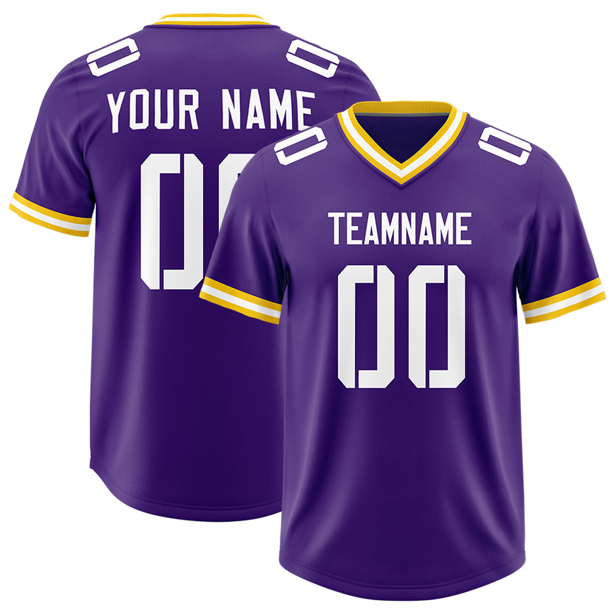Custom Purple Classic Style American Football Jerseys