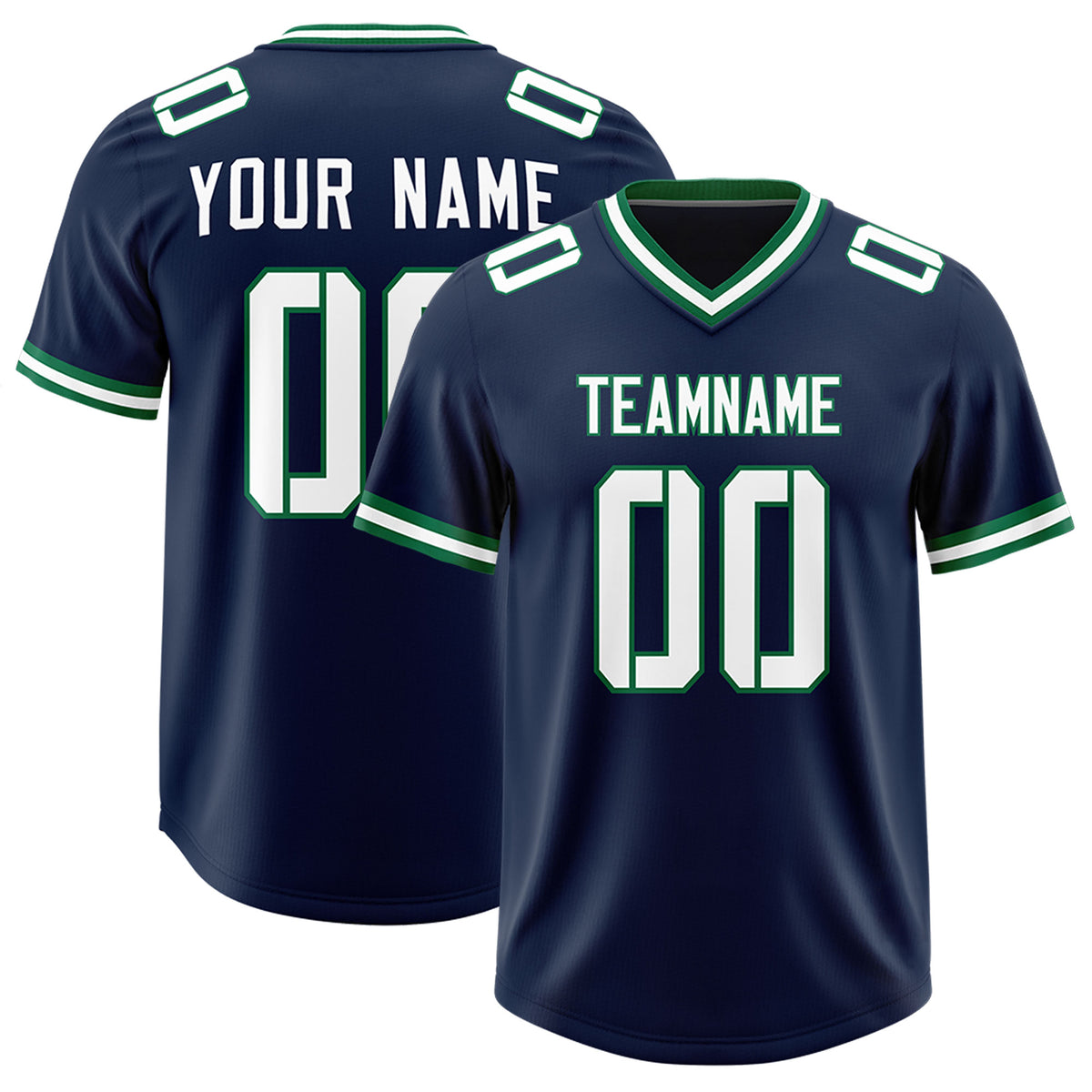 Custom Navy Classic Style American Football Jerseys