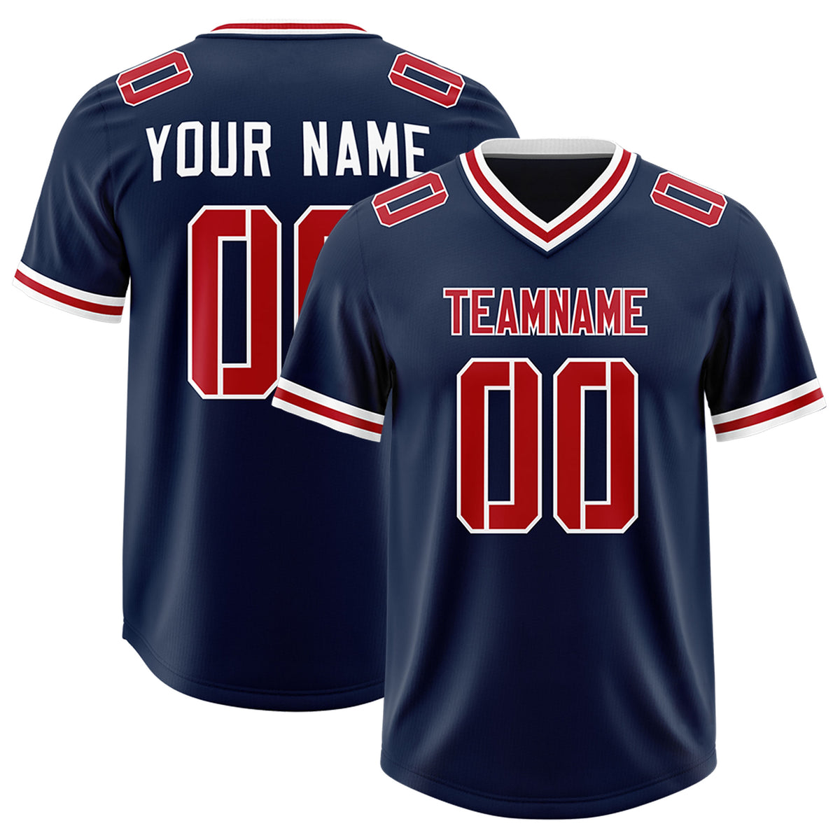 Custom Navy Classic Style American Football Jerseys
