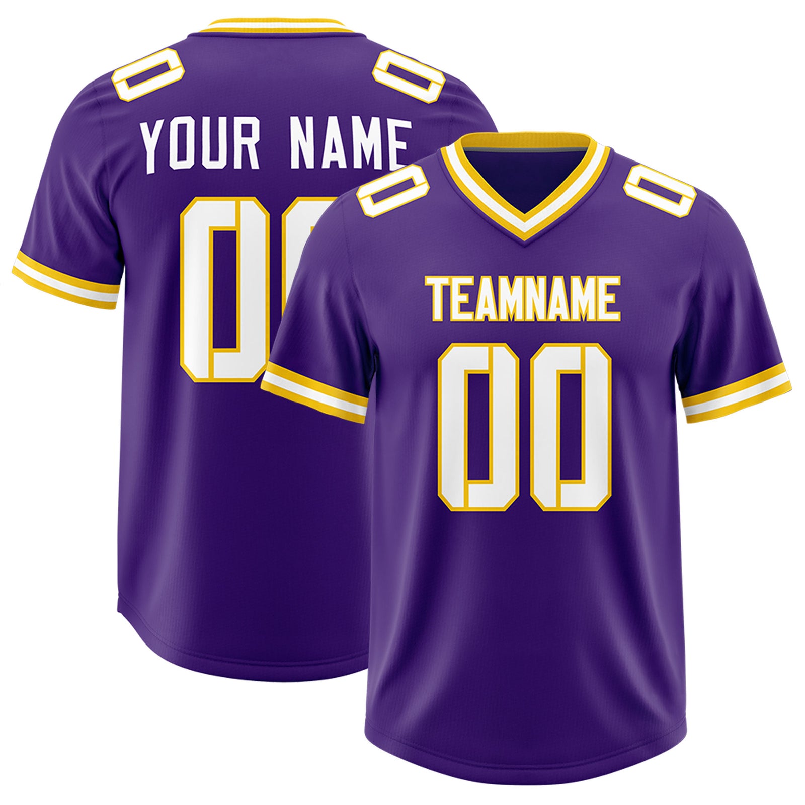 Custom Purple Classic Style American Football Jerseys