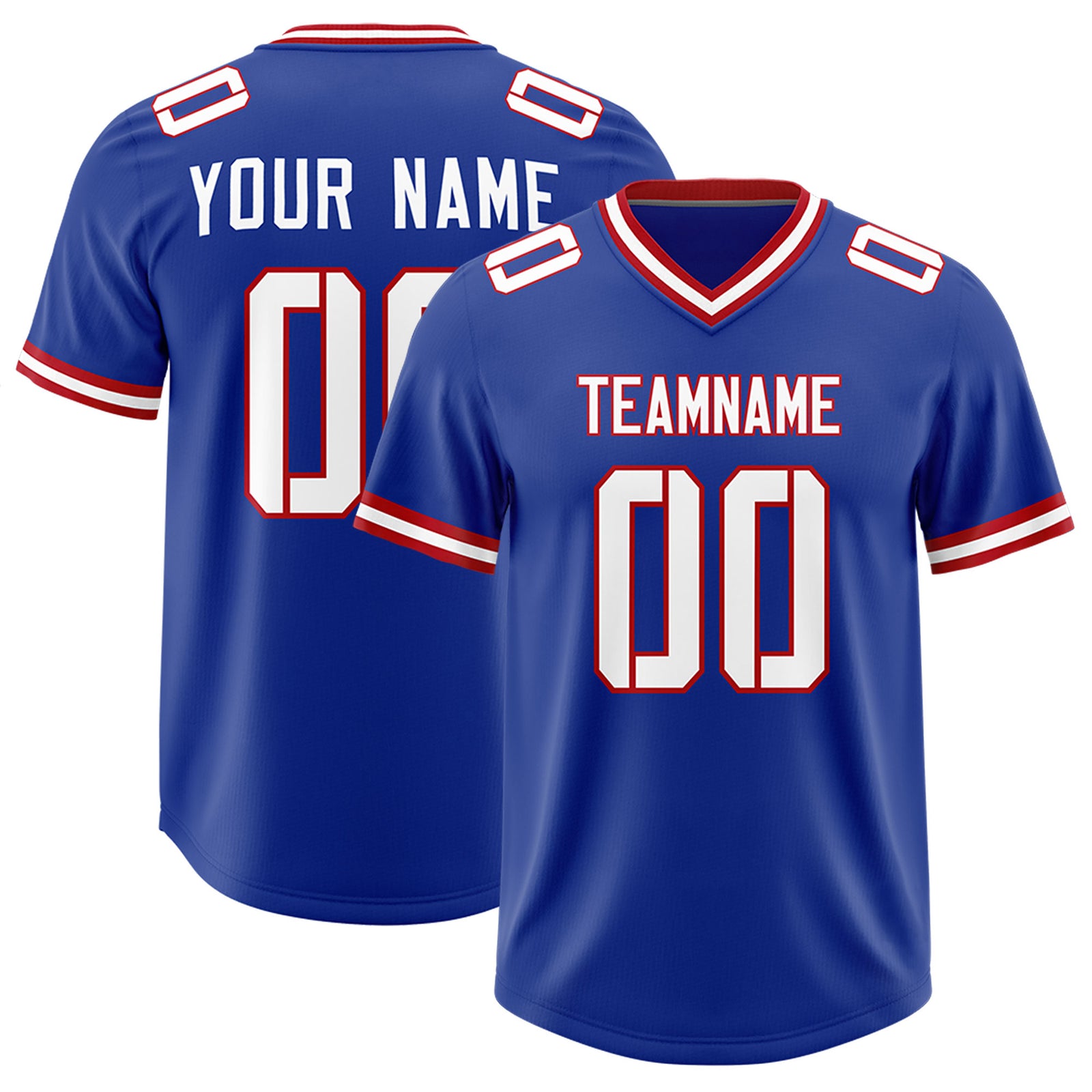 Custom Royal Classic Style American Football Jerseys