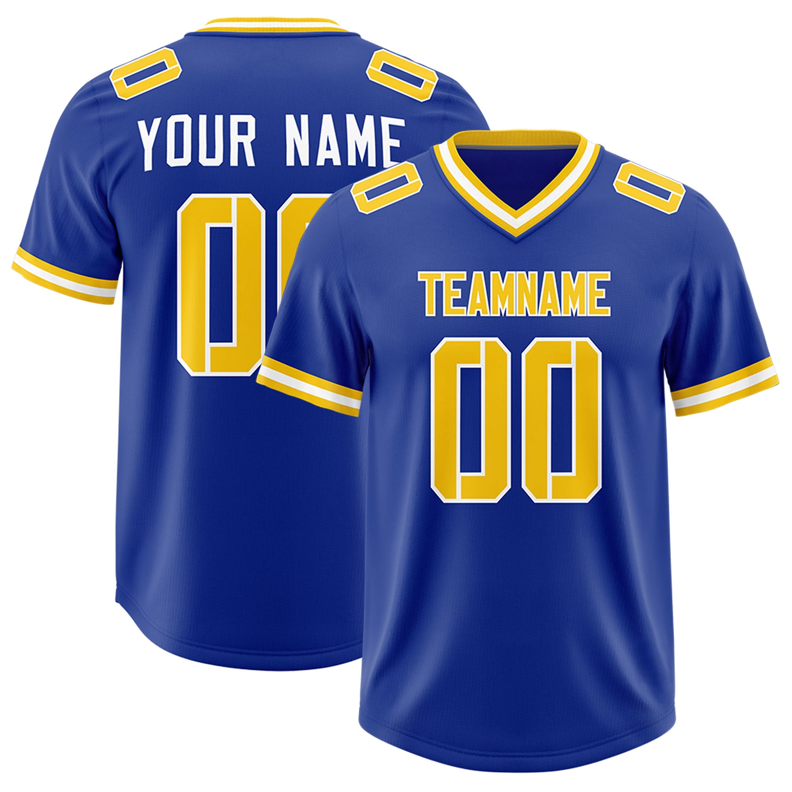 Custom Royal Classic Style American Football Jerseys