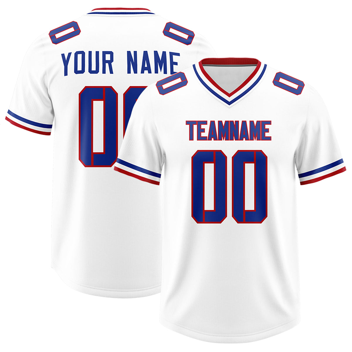 Custom White Classic Style American Football Jerseys