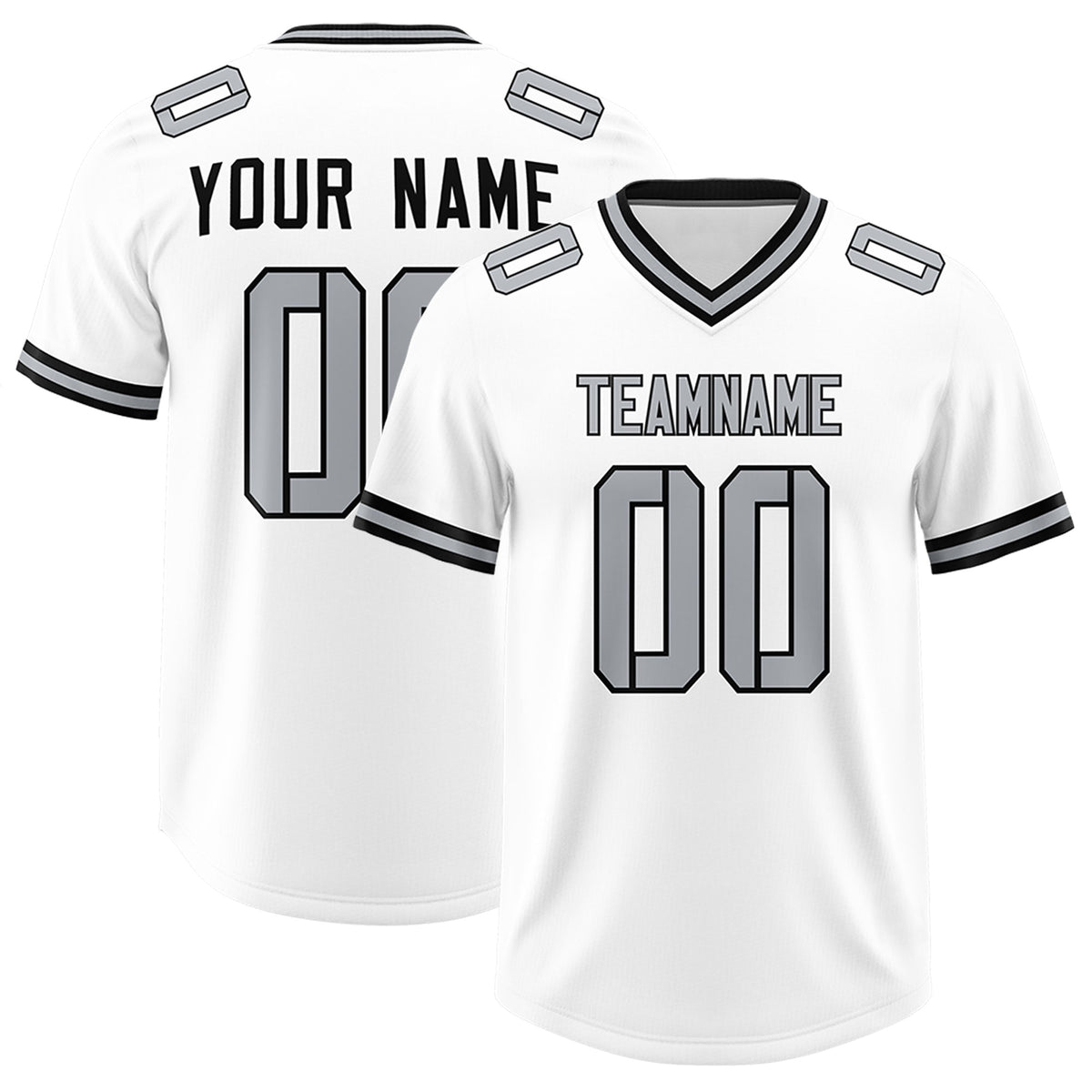 Custom White Classic Style American Football Jerseys