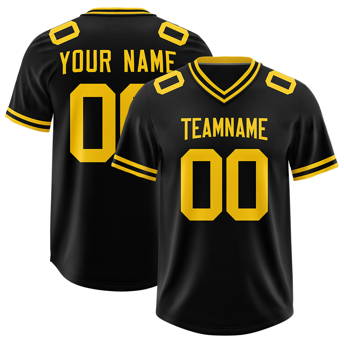 Custom Black Classic Style American Football Jerseys