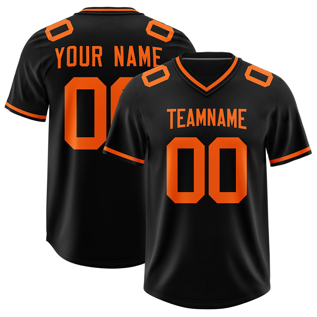 Custom Black Classic Style American Football Jerseys