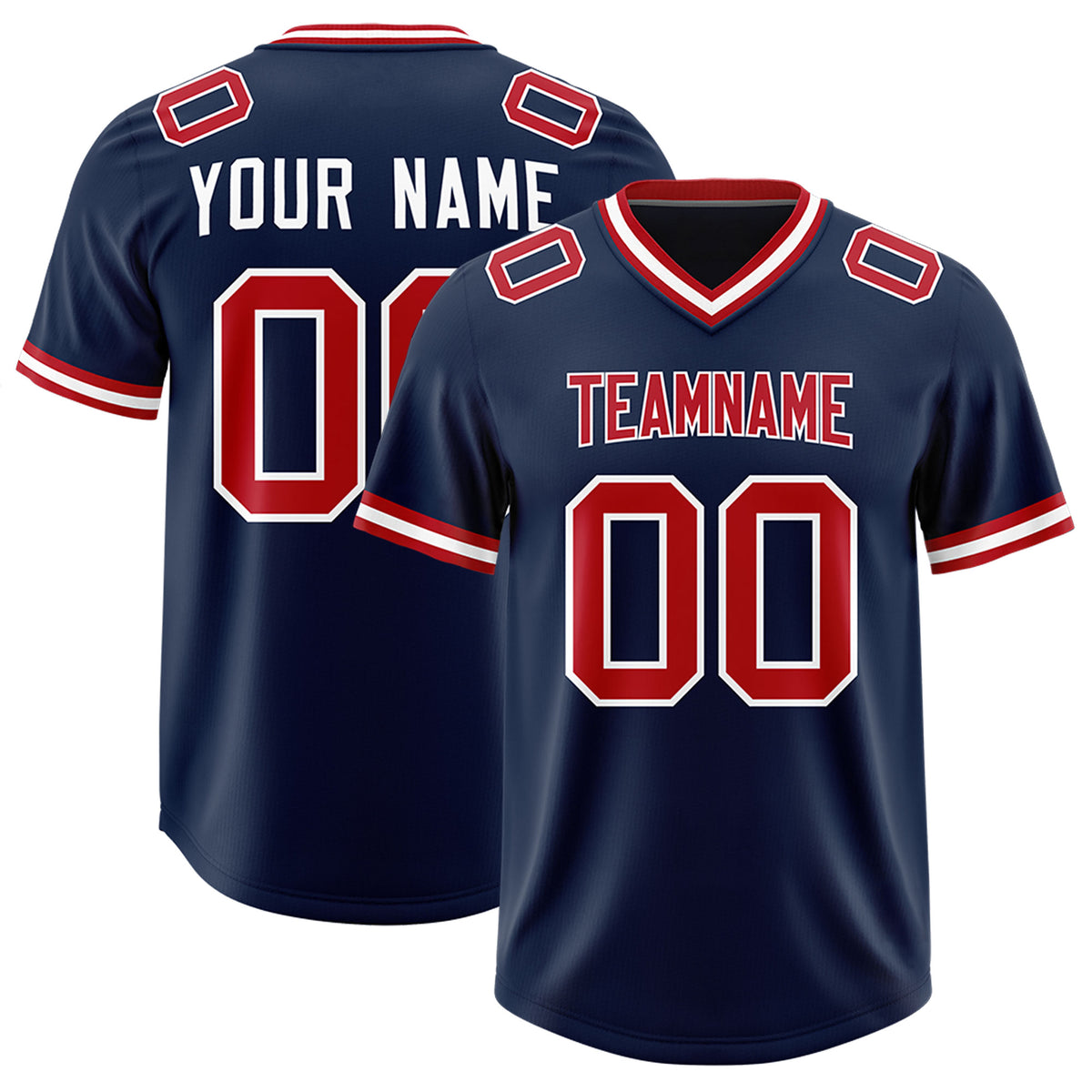 Custom Navy Classic Style American Football Jerseys