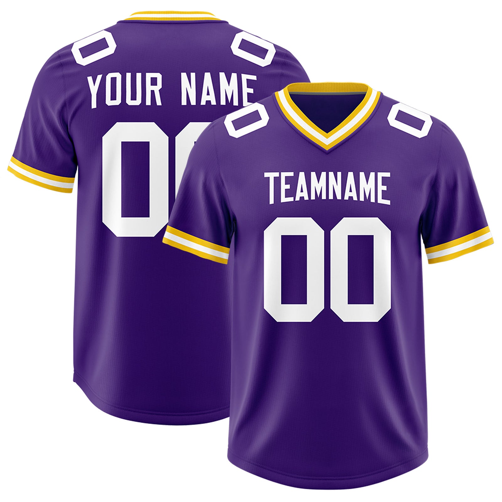 Custom Purple Classic Style American Football Jerseys
