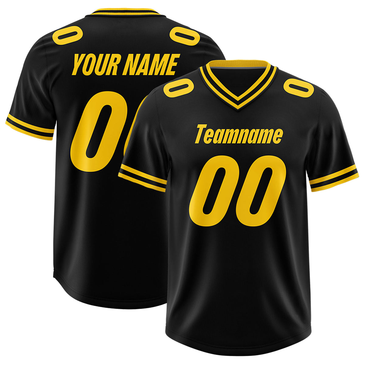 Custom Black Classic Style American Football Jerseys