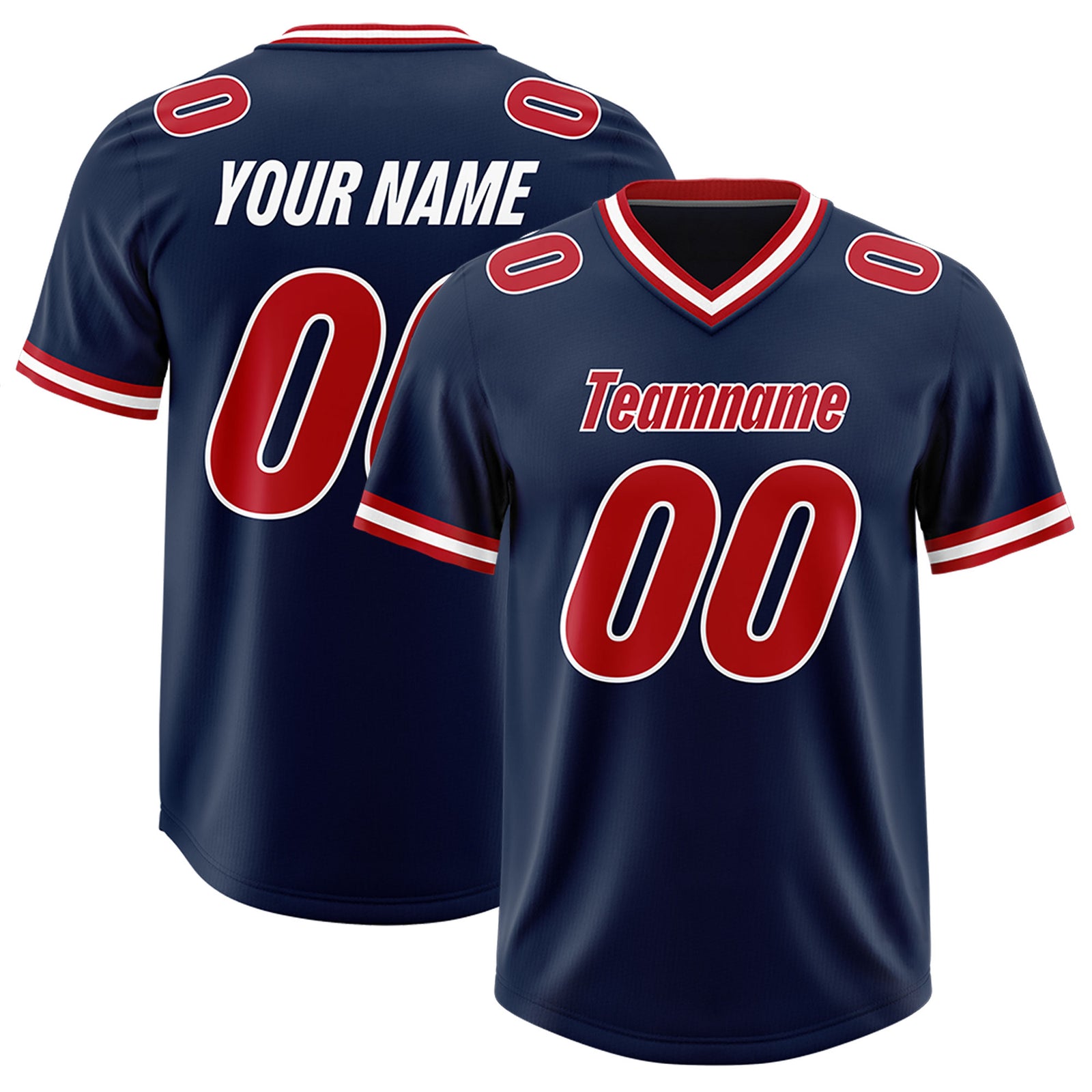 Custom Navy Classic Style American Football Jerseys