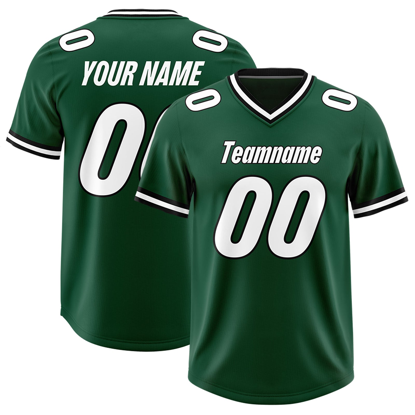 Custom Green Classic Style American Football Jerseys