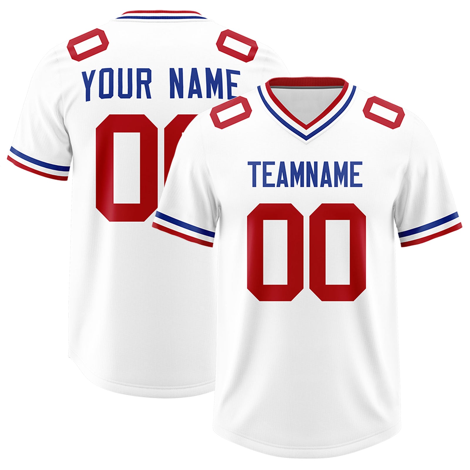 Custom White Classic Style American Football Jerseys
