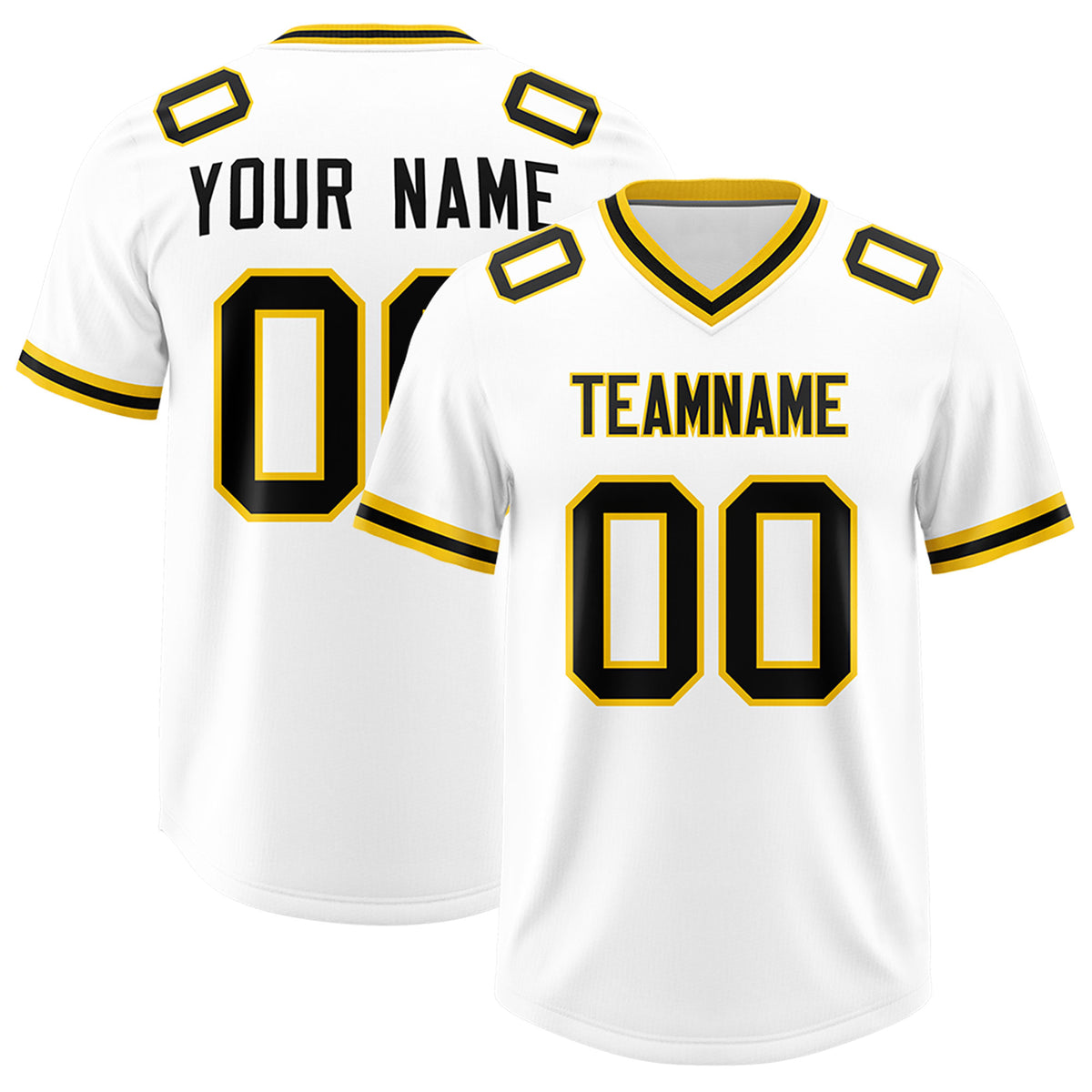 Custom White Classic Style American Football Jerseys