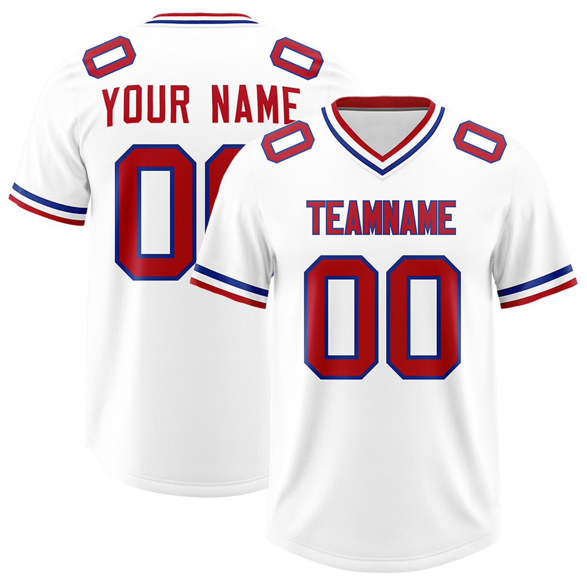 Custom White Classic Style American Football Jerseys