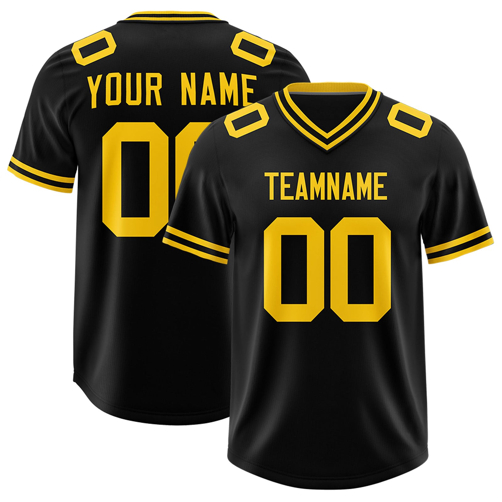 Custom Black Classic Style American Football Jerseys